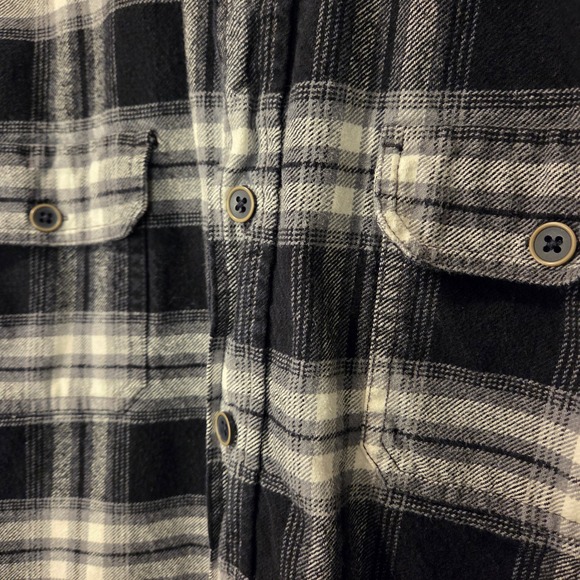 Jachs Men's Flannel Heavyweight Plaid Long Sleeve Button Up Shirt, Size L - Picture 7 of 13